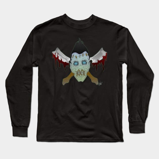 On the Edge of Voodo Long Sleeve T-Shirt by schockgraphics